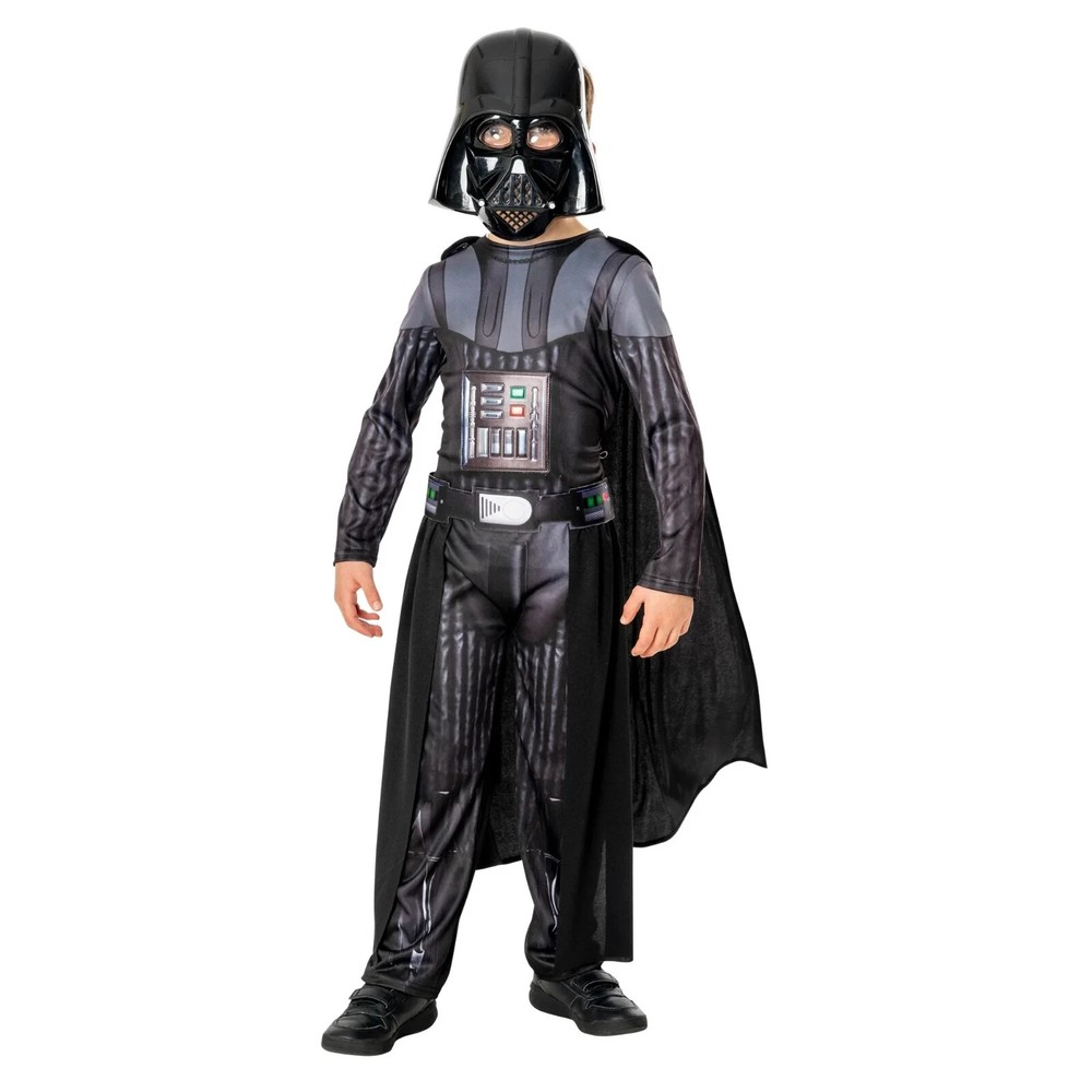 Darth Vader Deluxe Child Costume Star Wars Cosplay Jumpsuit Mask Rubie's 301480