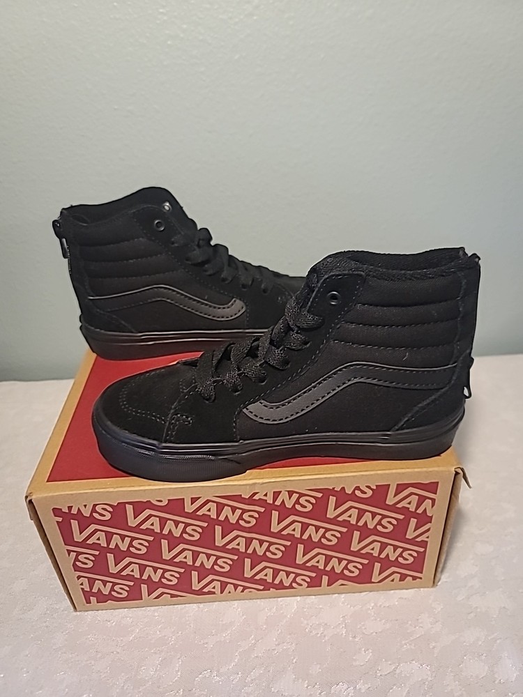 Vans Filmore HI Zip Boys Size 13 Color Black Brand-new With Box.