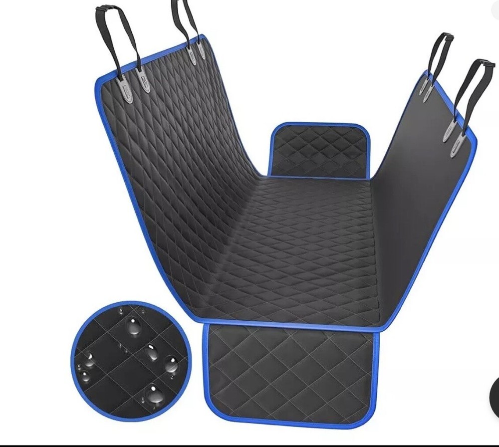 Active Pet Car Seat Cover Dog Safety Protector Mat Rear Blue Seat Hammock Mat