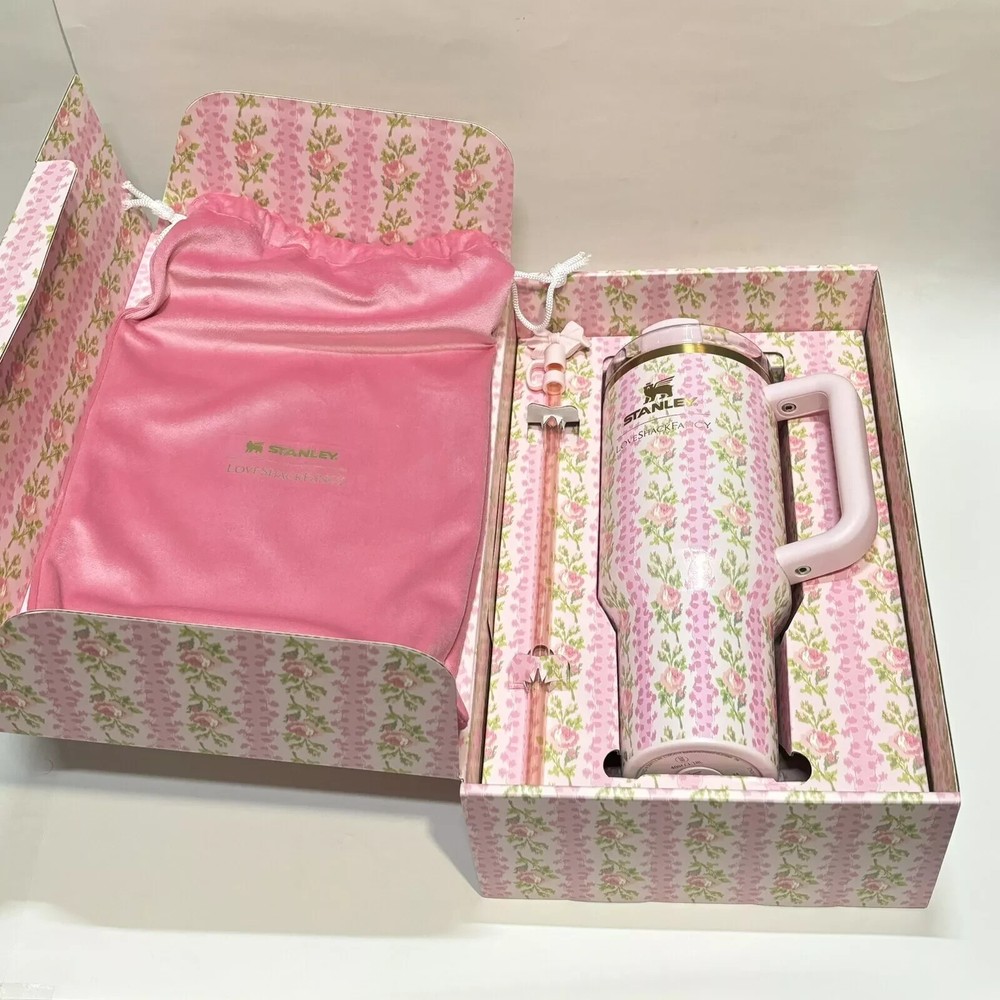 Stanley x LoveShackFancy 40oz Quencher Tumbler in Blooming Heirloom