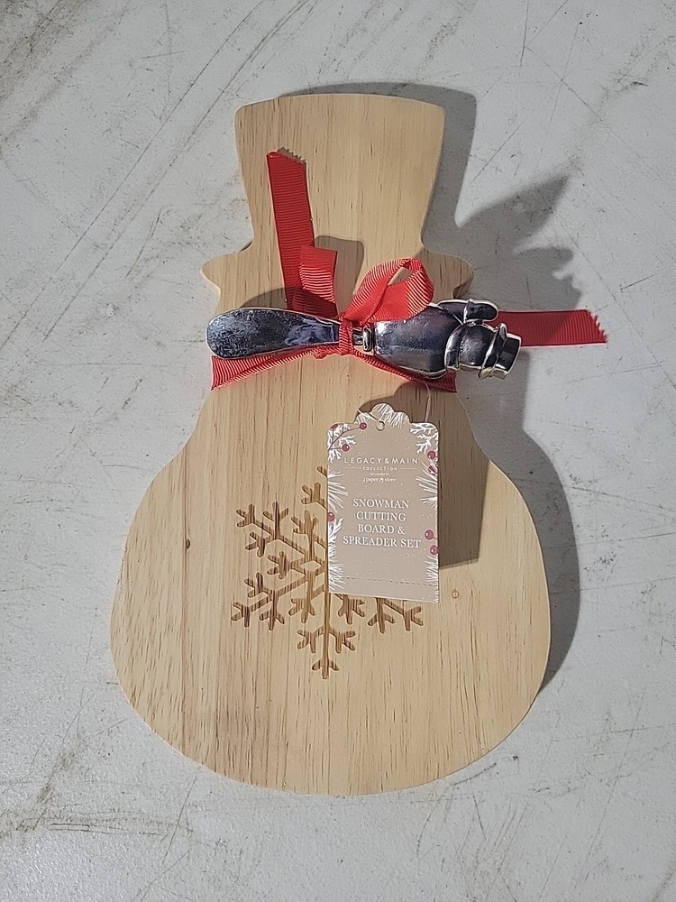 Snowman Cheese Cutting Board