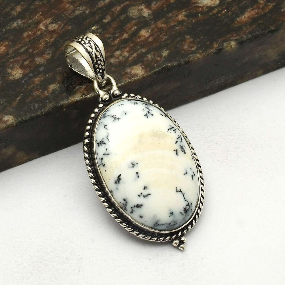 Dendrite Opal Gemstone Ethnic Pendant Jewelry Valentine Day Gift 2.2