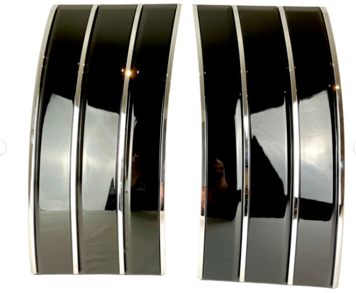 Range Rover Side Vents Black Chrome SVA Style Vogue Fits 2013 - 22 OE Style L405