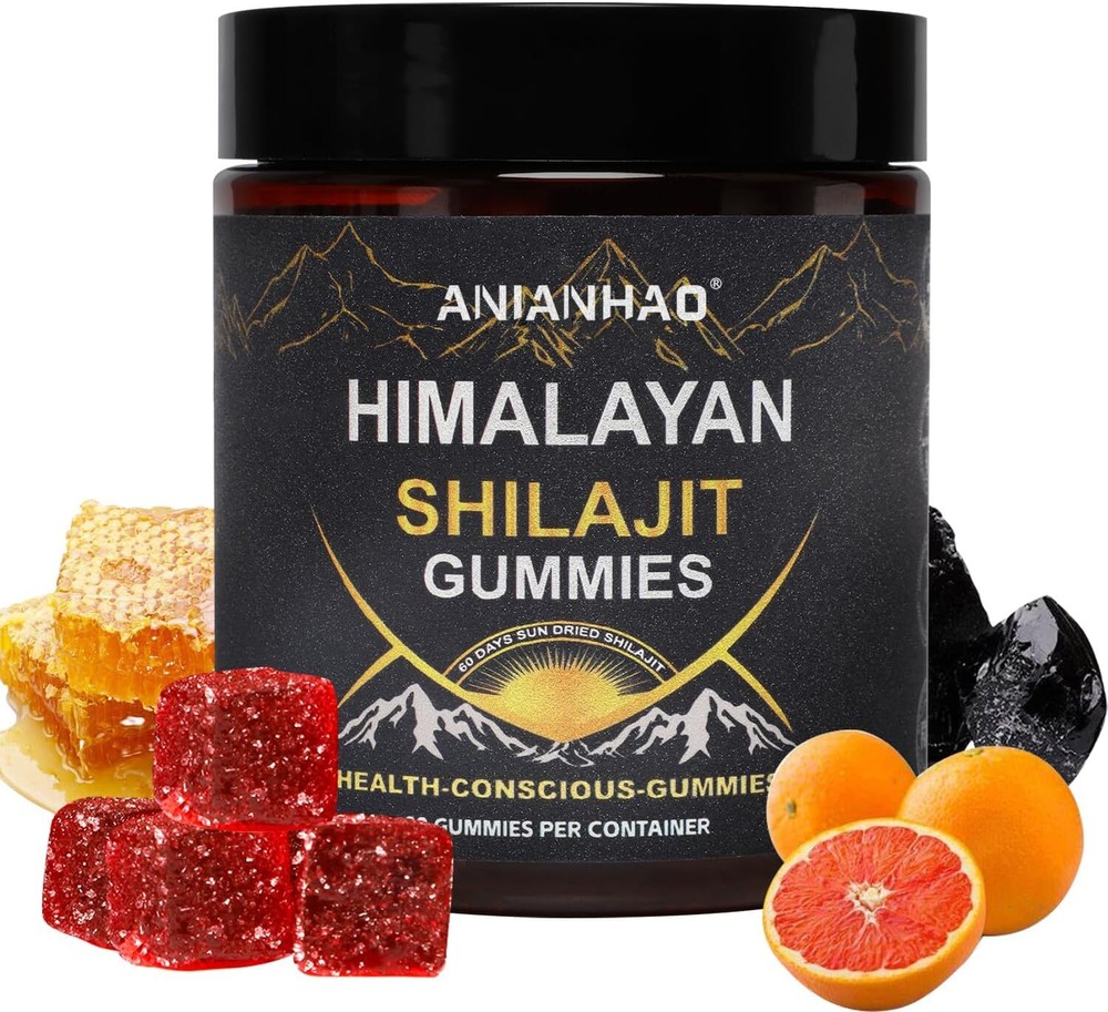 60 Gummies Himalayan Shilajit for Enhanced Energy, Vitality & Immune Support