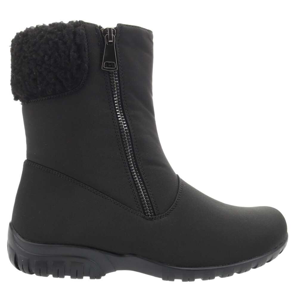 Propet Dani Mid Zippered Snow  Womens Black Casual Boots WBA005NBLK