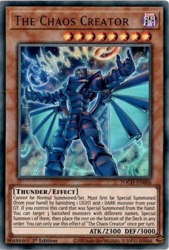 Chaos Creator TOCH-EN006 Ultra Rare 1st Ed Near Mint Yugioh Card  