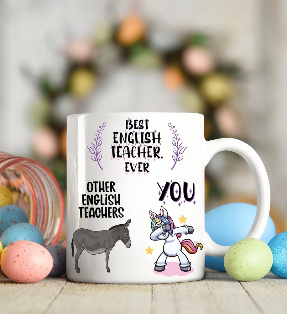English Teacher Gift English Teacher Mug Cup Birthday Gift Teacher Appreciation