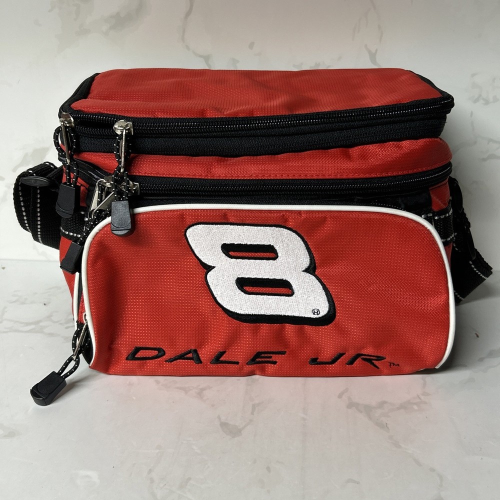 Dale Earnhardt Jr #8 NASCAR 6-Pack Cooler with Expansion Top Pocket & Extra Front Storage