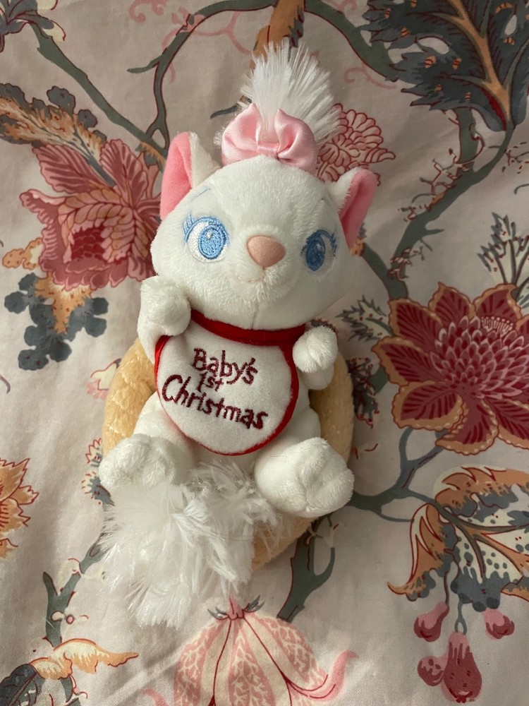Disney Marie aristocats small plush babys first christmas