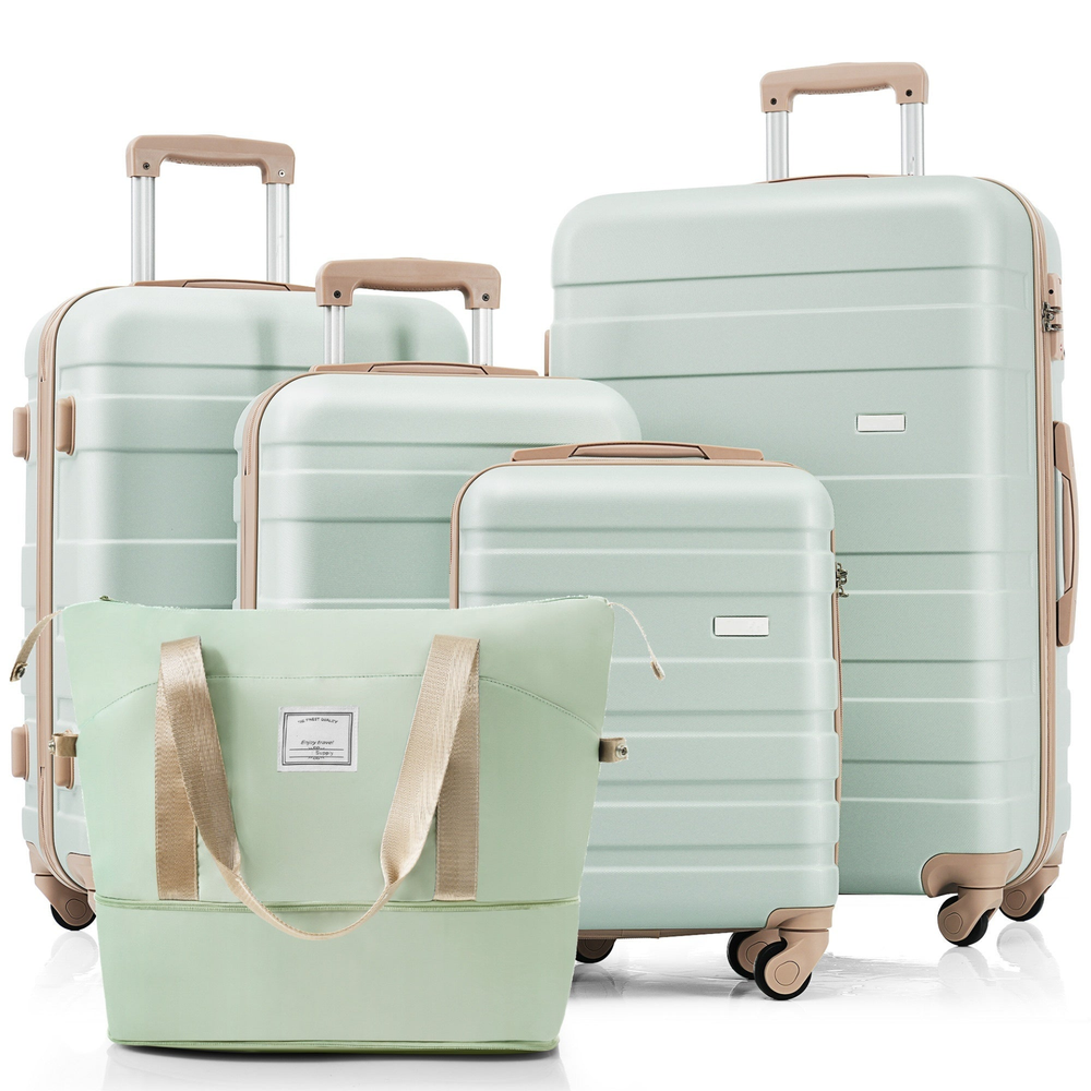 5-Piece Luggage Set with Expandable Travel Bag - Includes 16