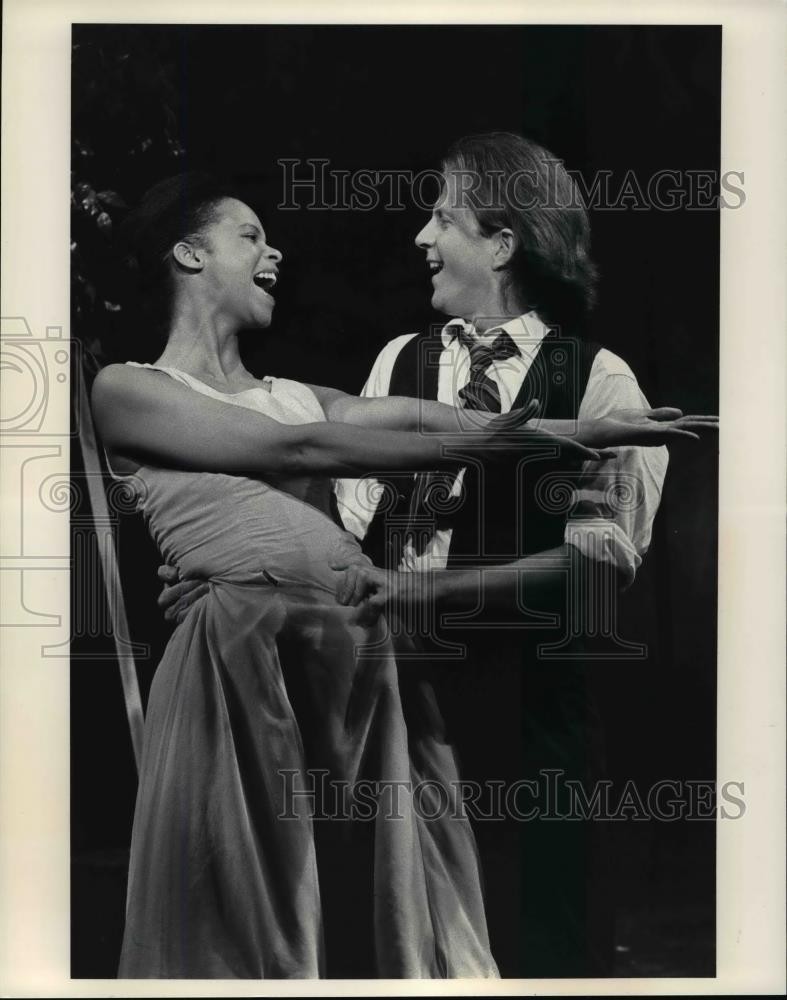 Press Photo Teresa Burrell and Marcus Olson in Up from Paradise Play