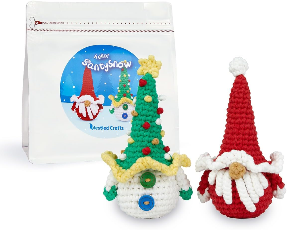 Beginner Crochet Kit for Kids Easy Christmas Tree DIY Craft