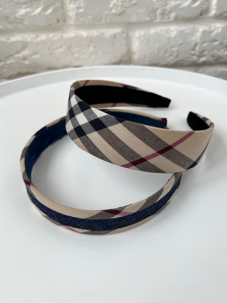 Burberry London Nova Check Vintage Set 2 HeadBand Women’s Onesize