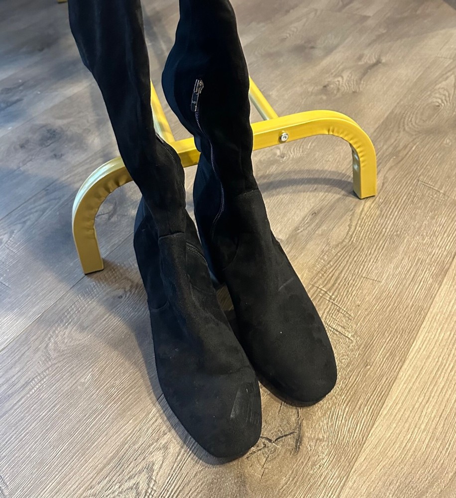 Marc Fisher Women’s Over The Knee Black Boots Size 10W