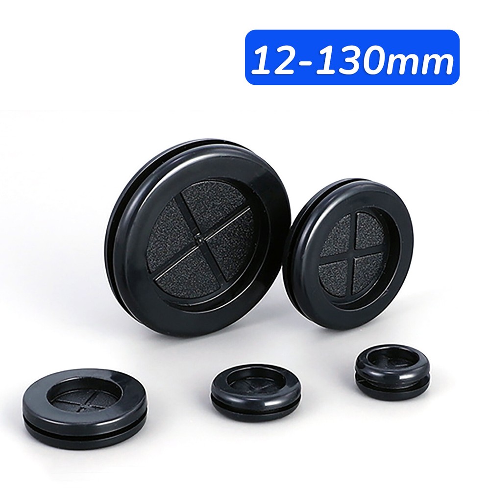Blanking rubber grommet for firewall wiring blind hole plug black gasket