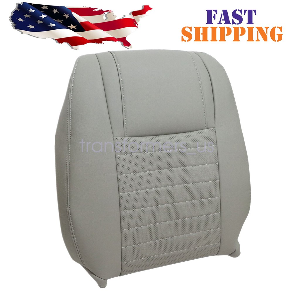 2005-2009 Ford Mustang GT Gray Perforated Leather Driver Seat Cover
