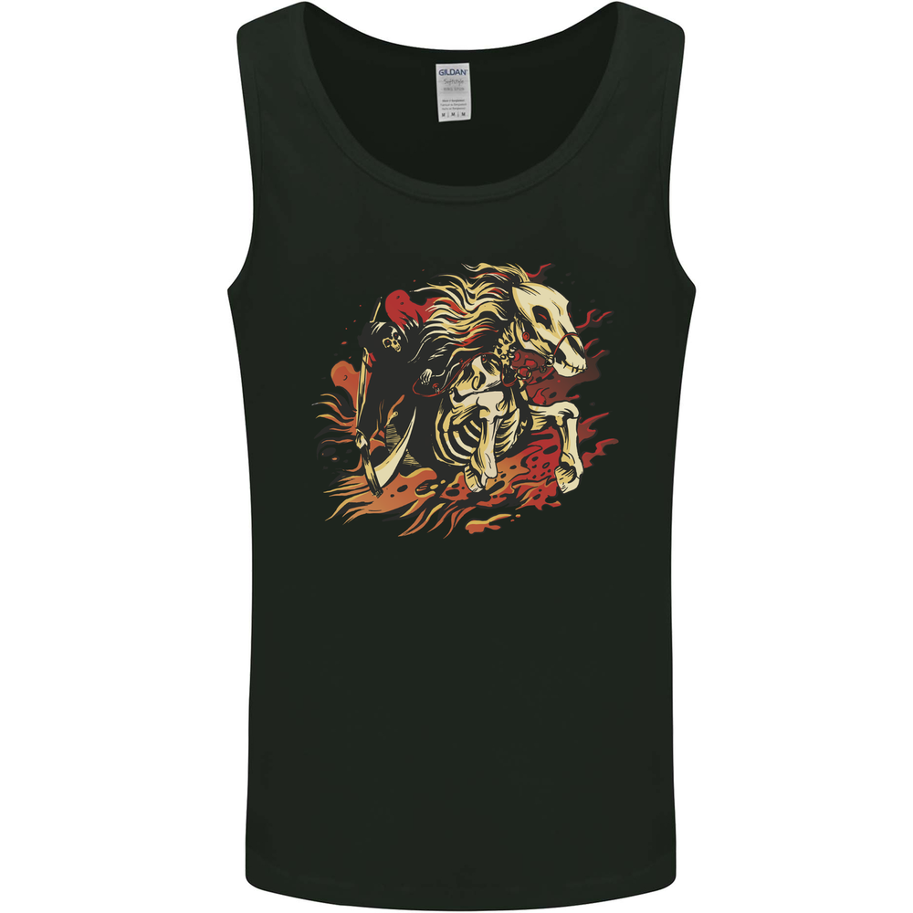 Grim Reaper Horse From Hell Mens Vest Tank Top