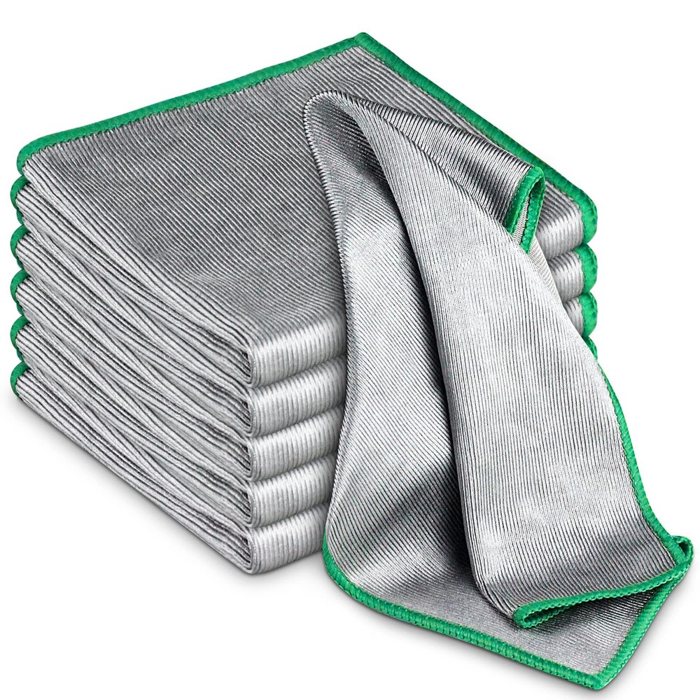 Streak-Free Glass Polishing Microfiber Cloth Lint-Free