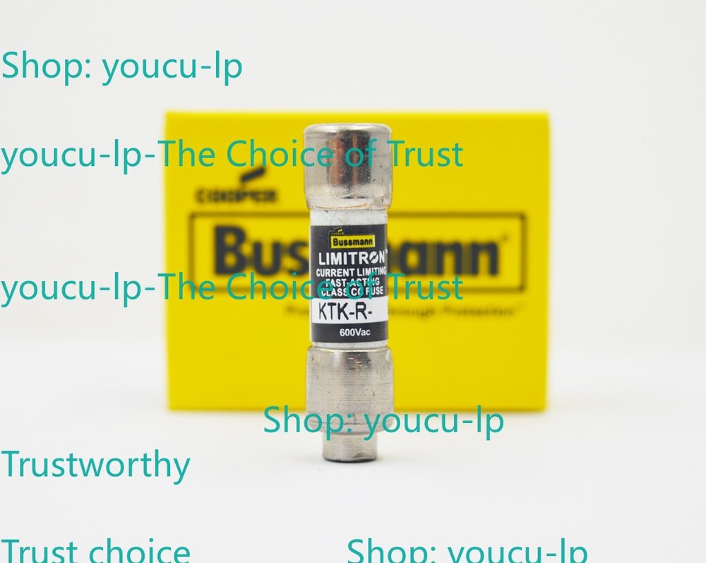 10pcs Bussmann KTK-R-6 ( KTK-R-6) 6 Amp 600V Fast-Acting Fuses