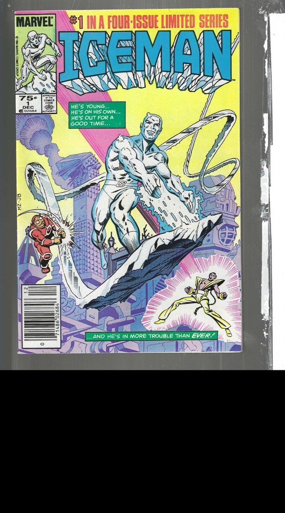 ICEMAN #1-4 MARVEL 1984-1985 (COMPLETE SET)  VF/NM  AVG GRADE GREAT COPY!!