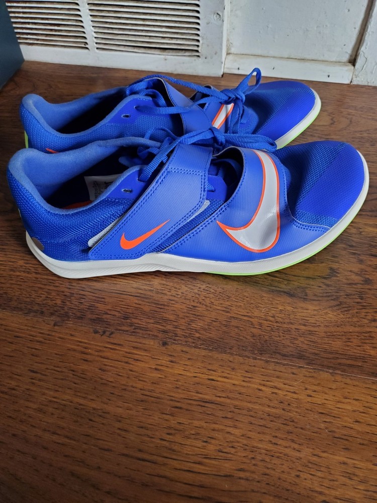 Nike Zoom Rival Track Field Jump Spikes Racer Blue Orange DR2756-400 Men’s 9.5