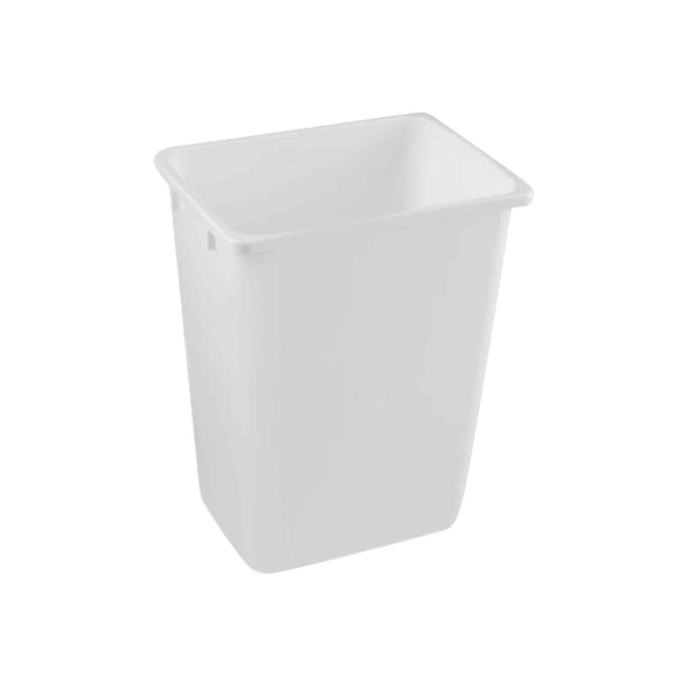 Rok Hardware Trash and Recycling Bin, 36 Quart White 7-9 Gallons