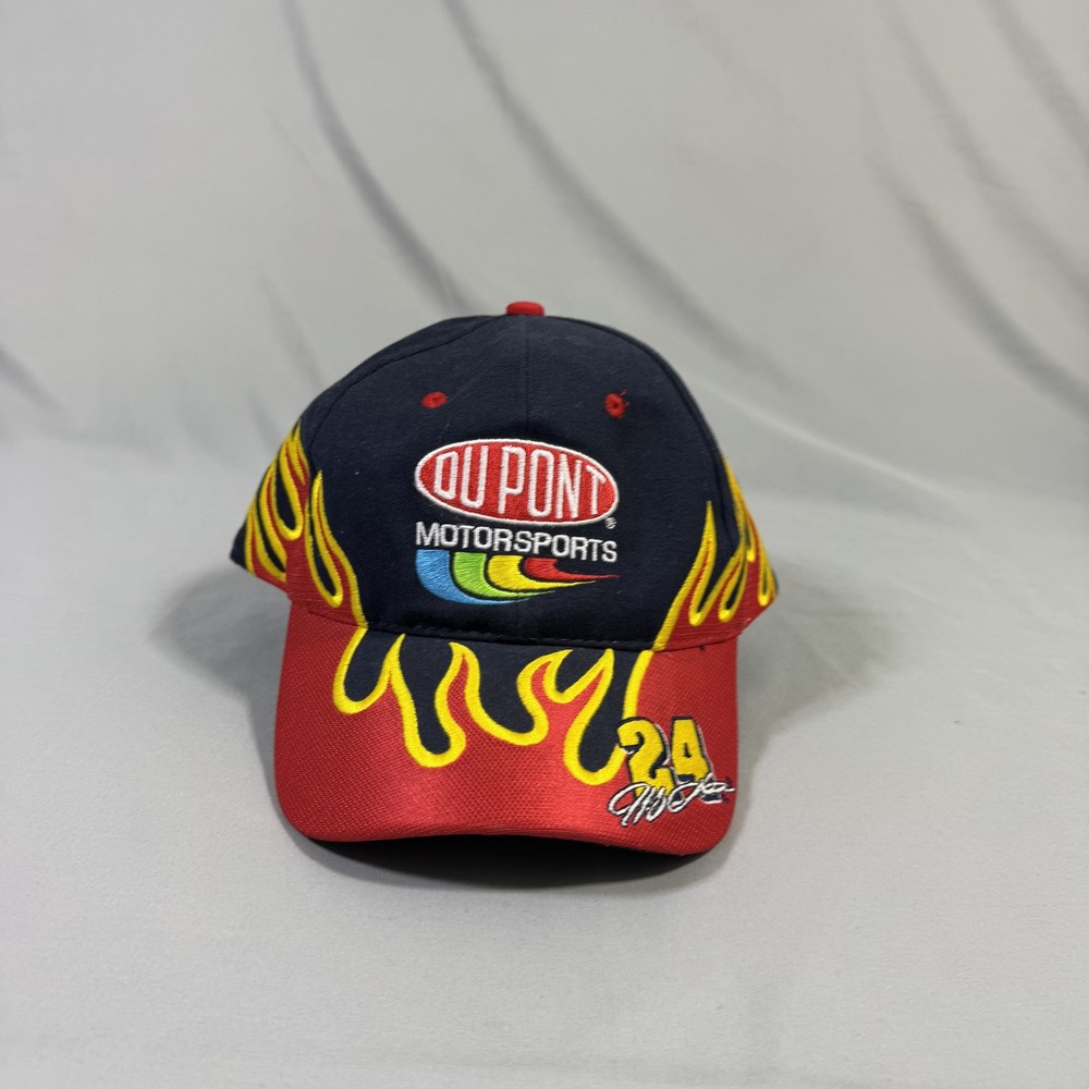 Jeff Gordon NASCAR Racing Cap with Flames Design for Men