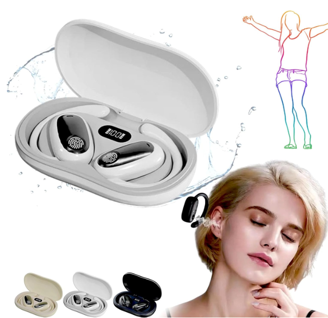 Sporty Hanging Ear Bluetooth Earphones,Non-in-Ear Bluetooth Headset