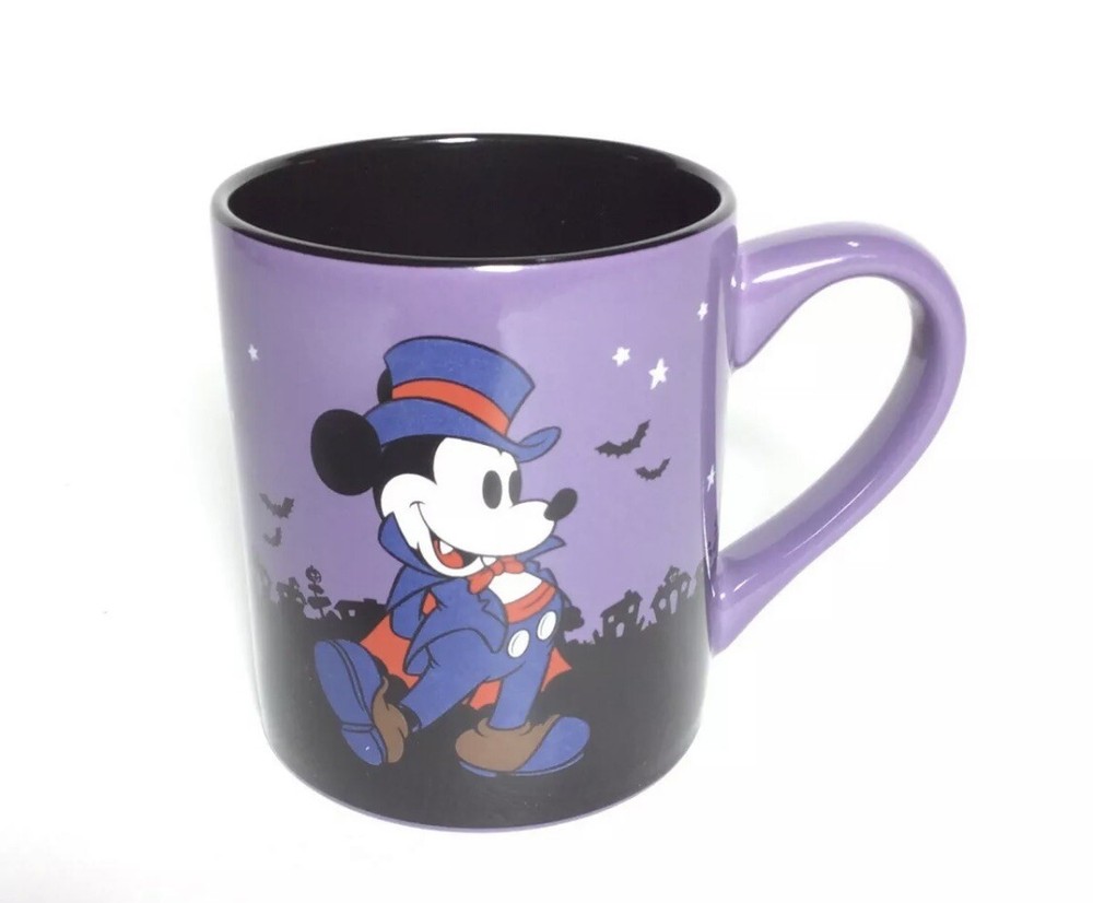 NEW Disney Mickey Mouse Dracula Happy Halloween Ceramic Coffee Mug 14oz