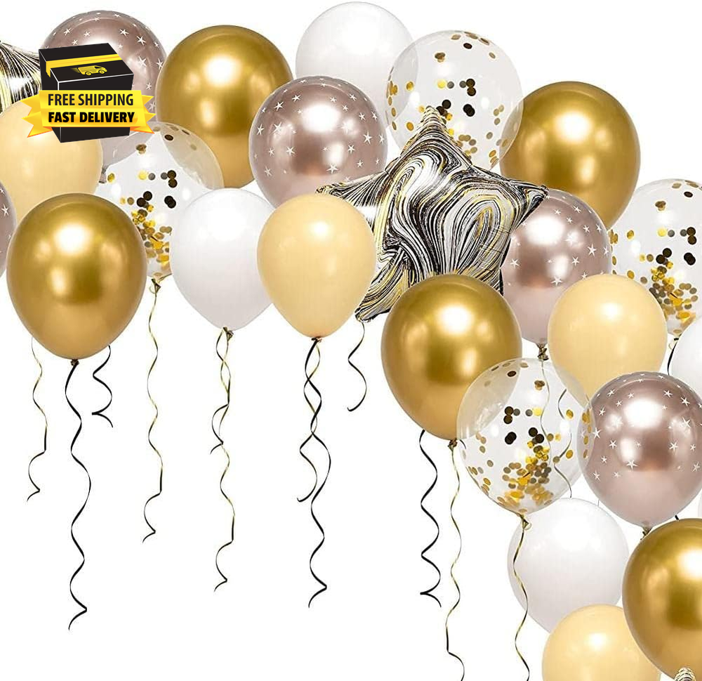 Champagne Gold Balloonsgarland Gold Party Decoration Confetti Metallic Balloons