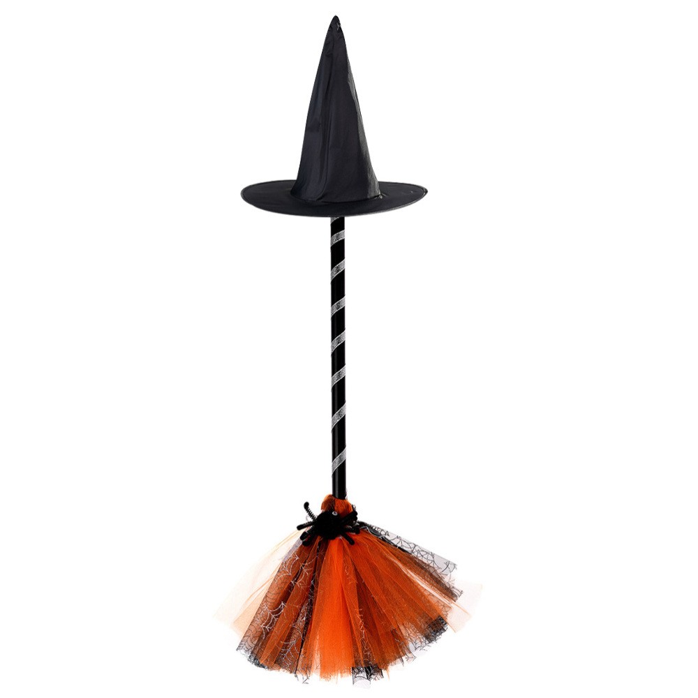 Witch Hat Broom Set Halloween Dress up Accessories Kids Toddler