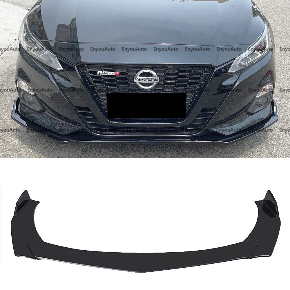 For Nissan Altima UNIVERSAL Front Bumper Lip Spoiler Splitter Glossy Black