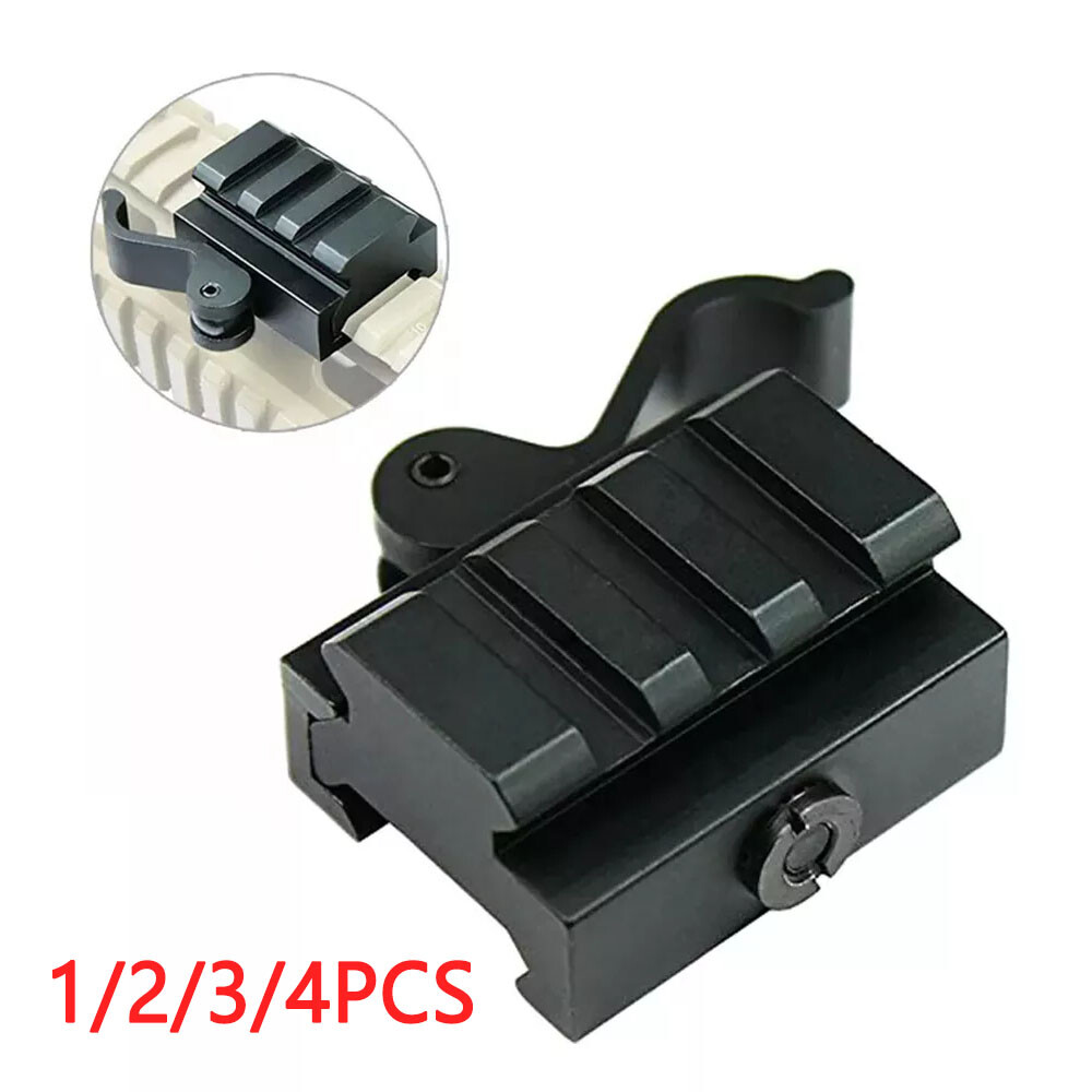 3-Slot Quick Release QD Riser Mount for 20mm Picatinny Weaver Rails