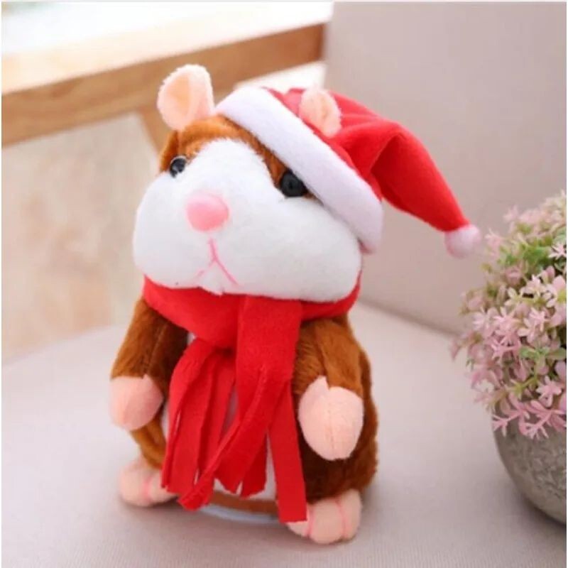 Christmas Gift Talking Hamster Plush Toy for kids Speaking Sound Record Repeat