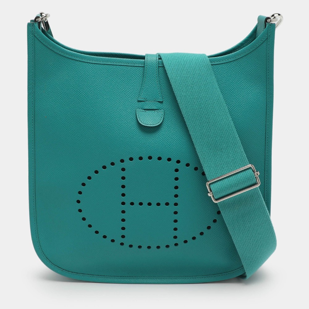 Hermes Evelyne 29 III PM Malachite Epsom Leather Bag