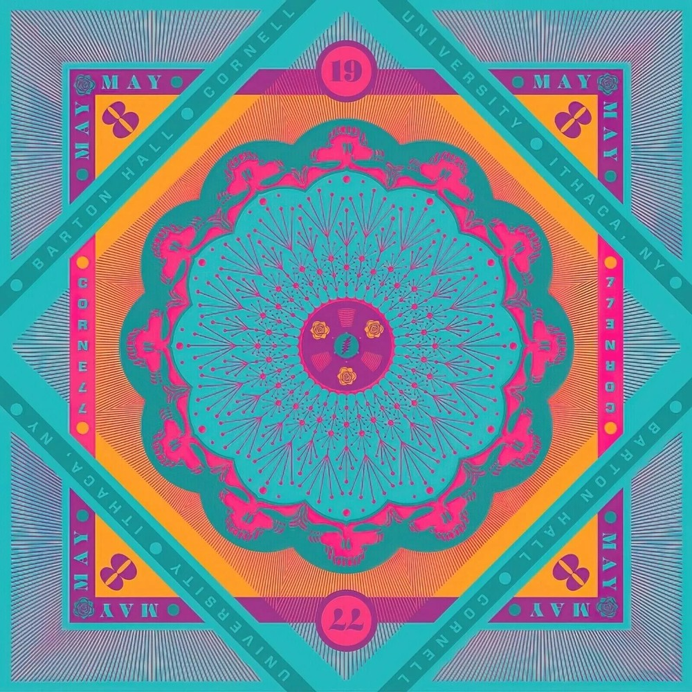 Grateful Dead Live Ithaca 1977 Vintage Concert Poster Available in All Sizes