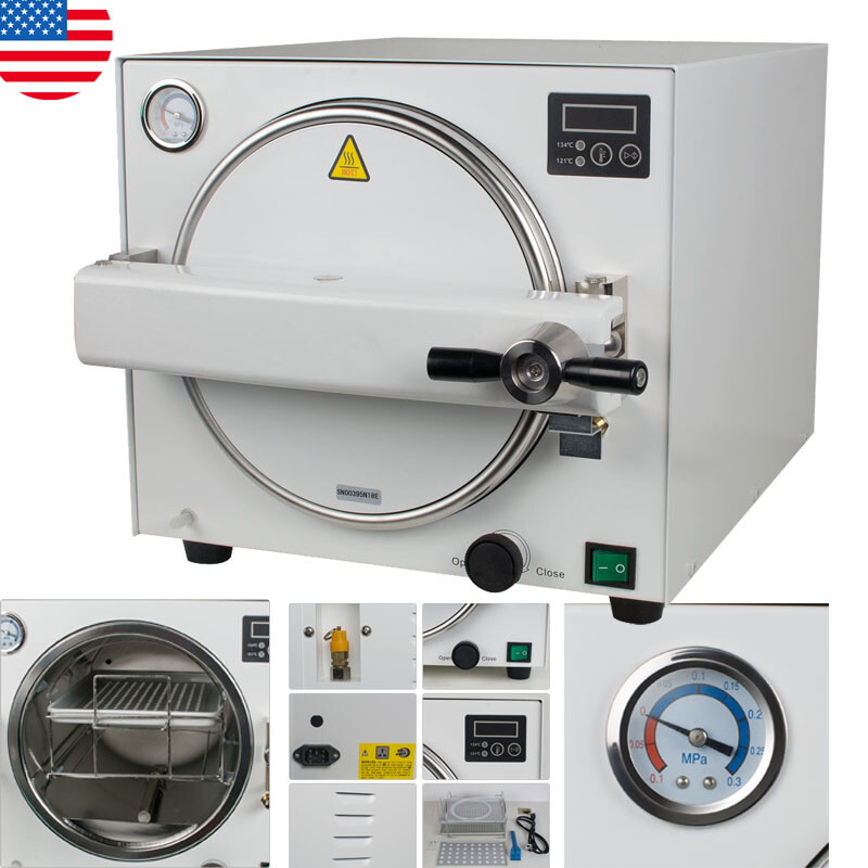 18L Dental Autoclave Steam Sterilizer Sterilization Machine Equipment Fast Ship