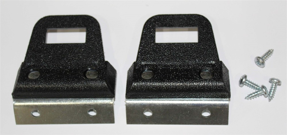 1968-69 Mopar Black Bucket Seat Belt Clips OEM Style Replacement