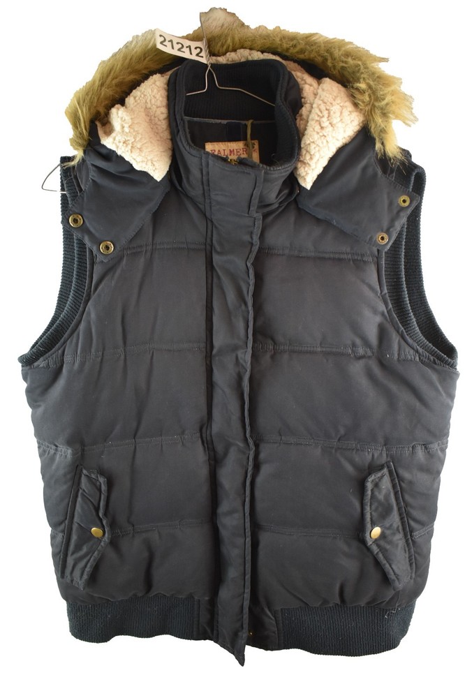 FALMER Blue Padded Gilet size Uk 14 Womens Hooded Vest Casual Outdoors Outerwear