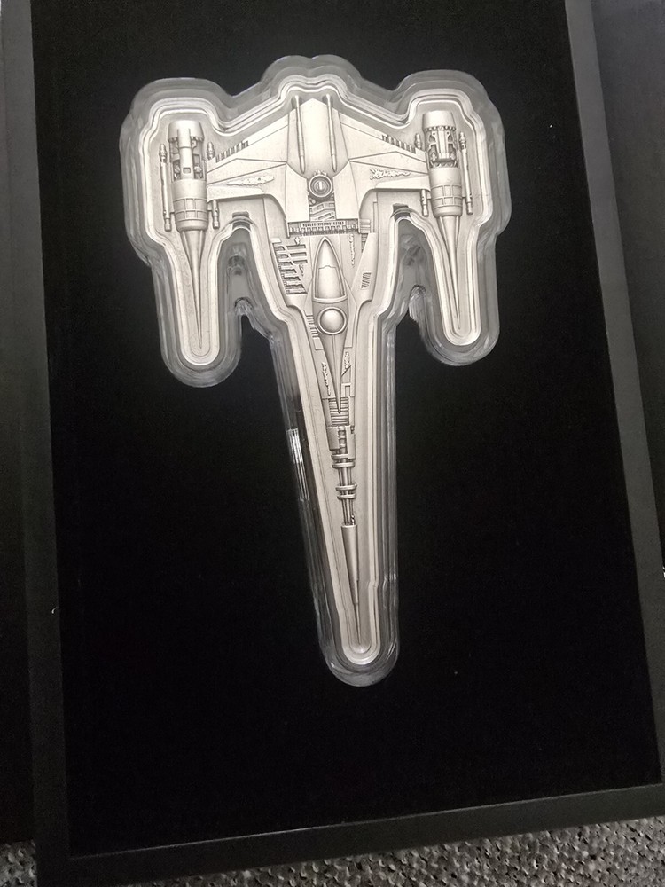 2023 Star Wars - The Mandalorian's N-1 Starfighter 3oz Silver  Coin 358/1000