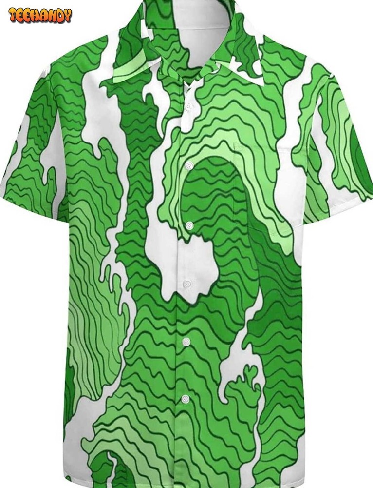Men's St Patrick's Day 3D Printed Irish Themed Green Hawaiian Shirt for Festive Celebrations