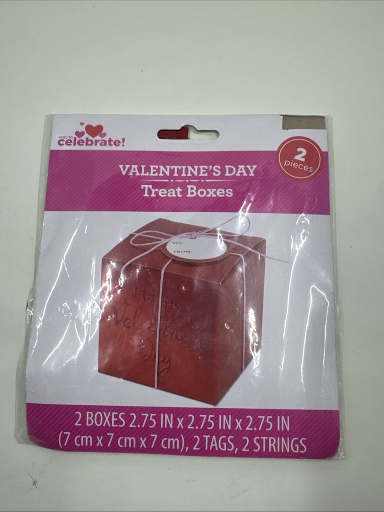 Small Valentine's Day Goodie Gift Boxes - 2 Pack-image