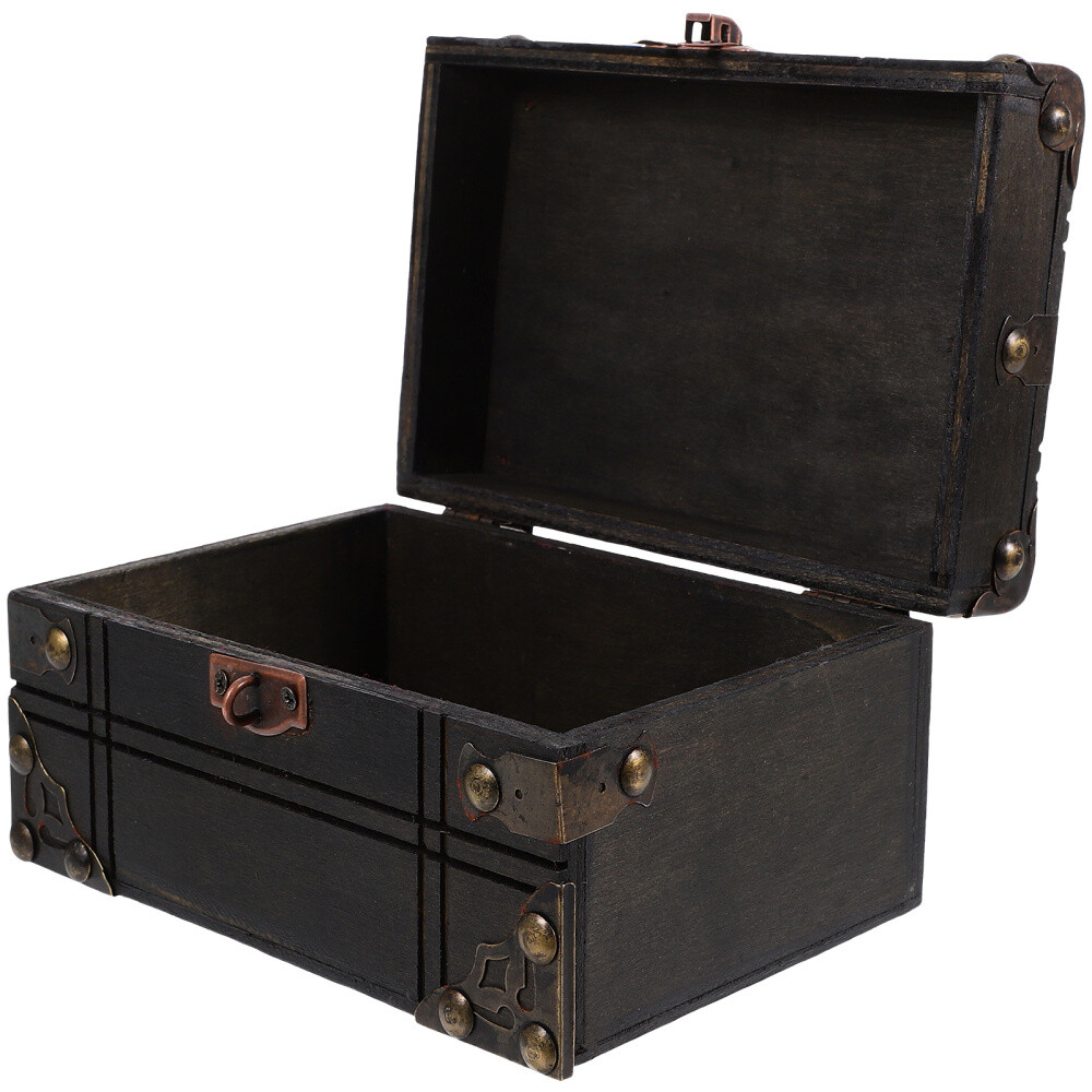 Treasure Chest Trinket Keepsake Case Vintage Jewelry Box Travel