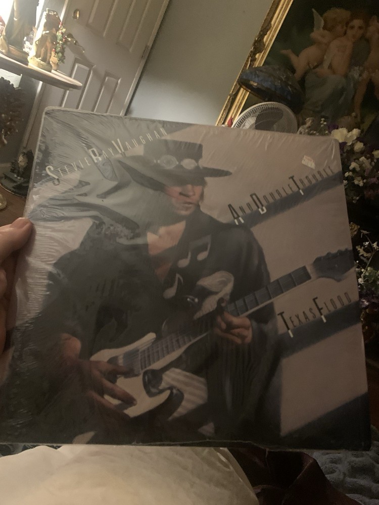 Texas Flood - Stevie Ray Vaughan ￼LP Record Vinyl LP In Shrink Beautiful Copy NM