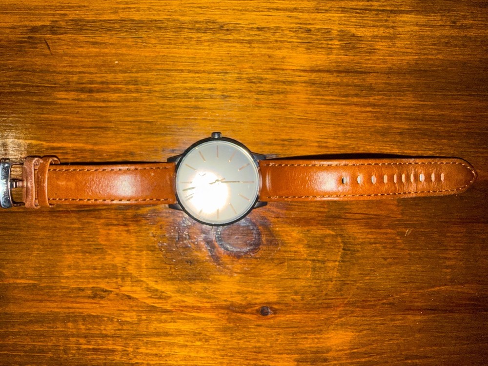 Armani Exchange AX2708 Men’s Quartz Watch Brown Leather Strap Stainless Steel