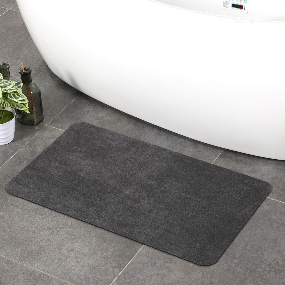 Super Absorbent Quick Dry Nonslip Bath Mat Rug Thin Easy Clean Washable Bathroom Rugs