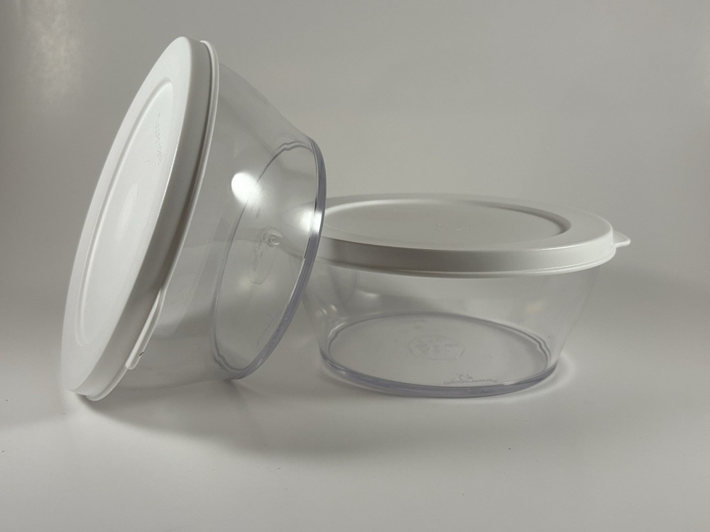 New! Tupperware Clearly Elegant® Bowl Set Of 2 ( 2.75 Cups)