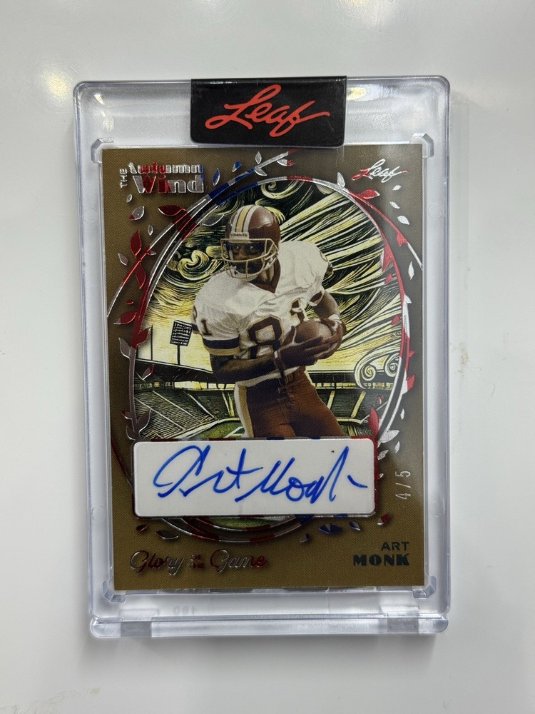 Art Monk Autograph /5 LEAF Autum Wind USA FOIL 2025
