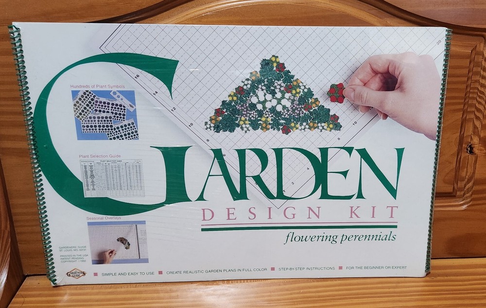 Garden Design Kit Flowering Perennial Garden New Sealed Adventure Publications