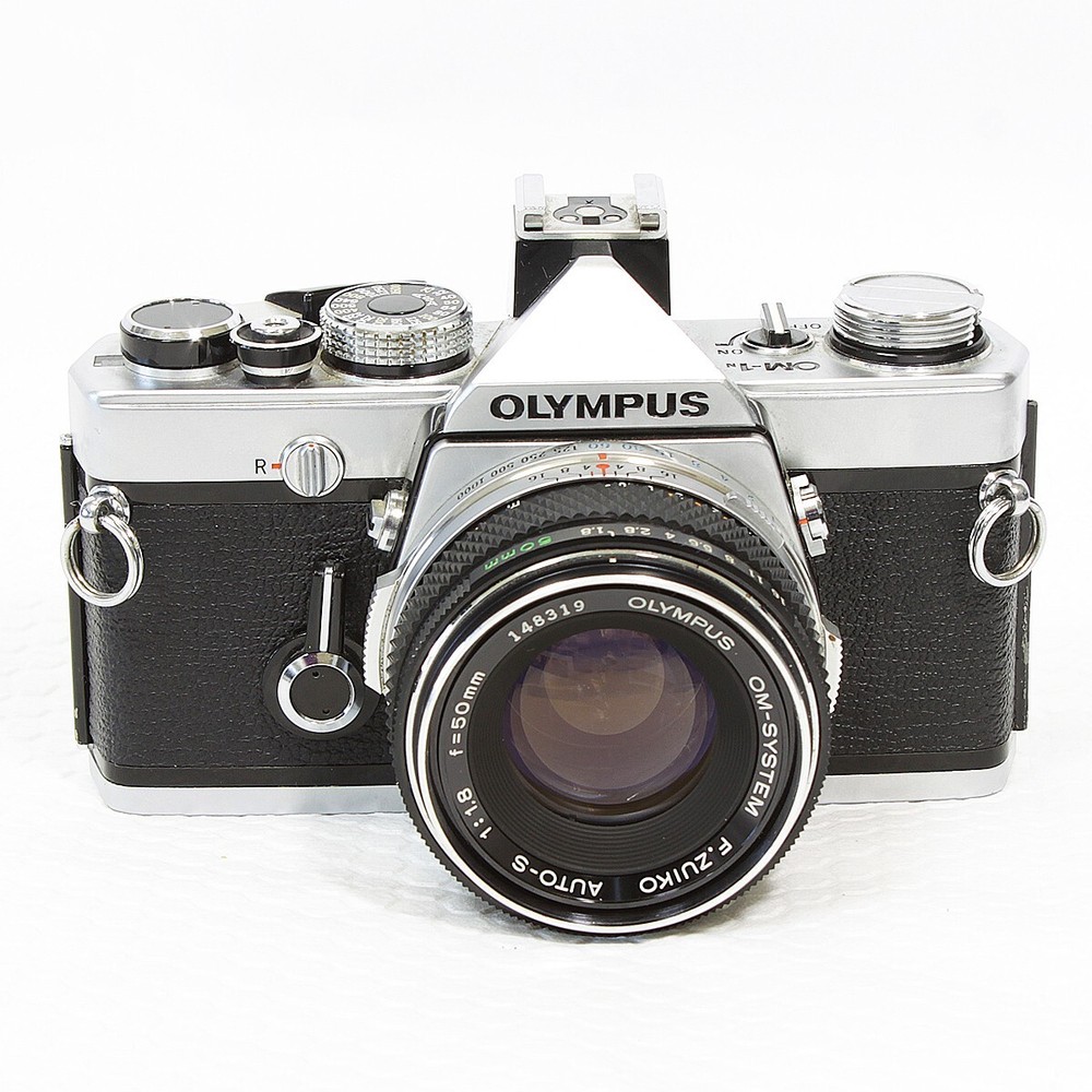 [Exc+5] Olympus OM-1N Film Camera + F.Zuiko AUTO-S 50mm f1.8 Used Working F/S